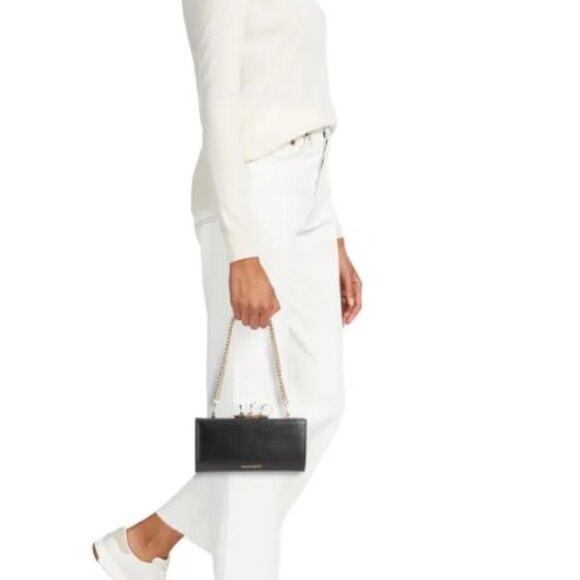 Alexander McQueen Black Four Knuckle Wallet on a Chain - NWT - Picture 2 of 9